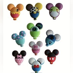 Mickey Mouse Ears Characters Shoe Charms